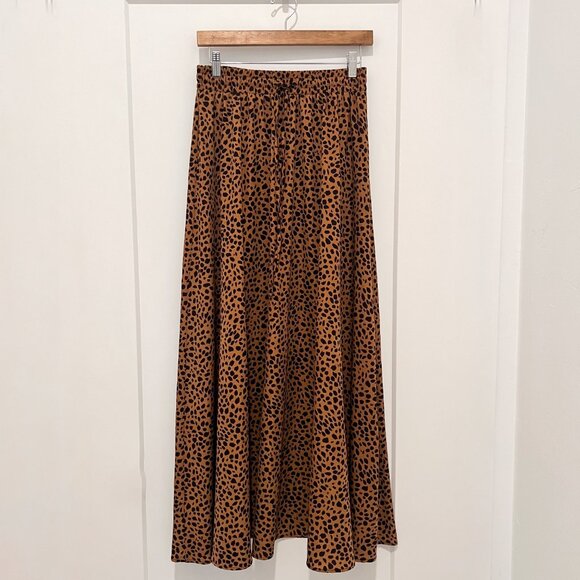 Pre-Loved Cheetah-Print High-Waisted Maxi Skirt - Size Medium - Picture 3 of 9